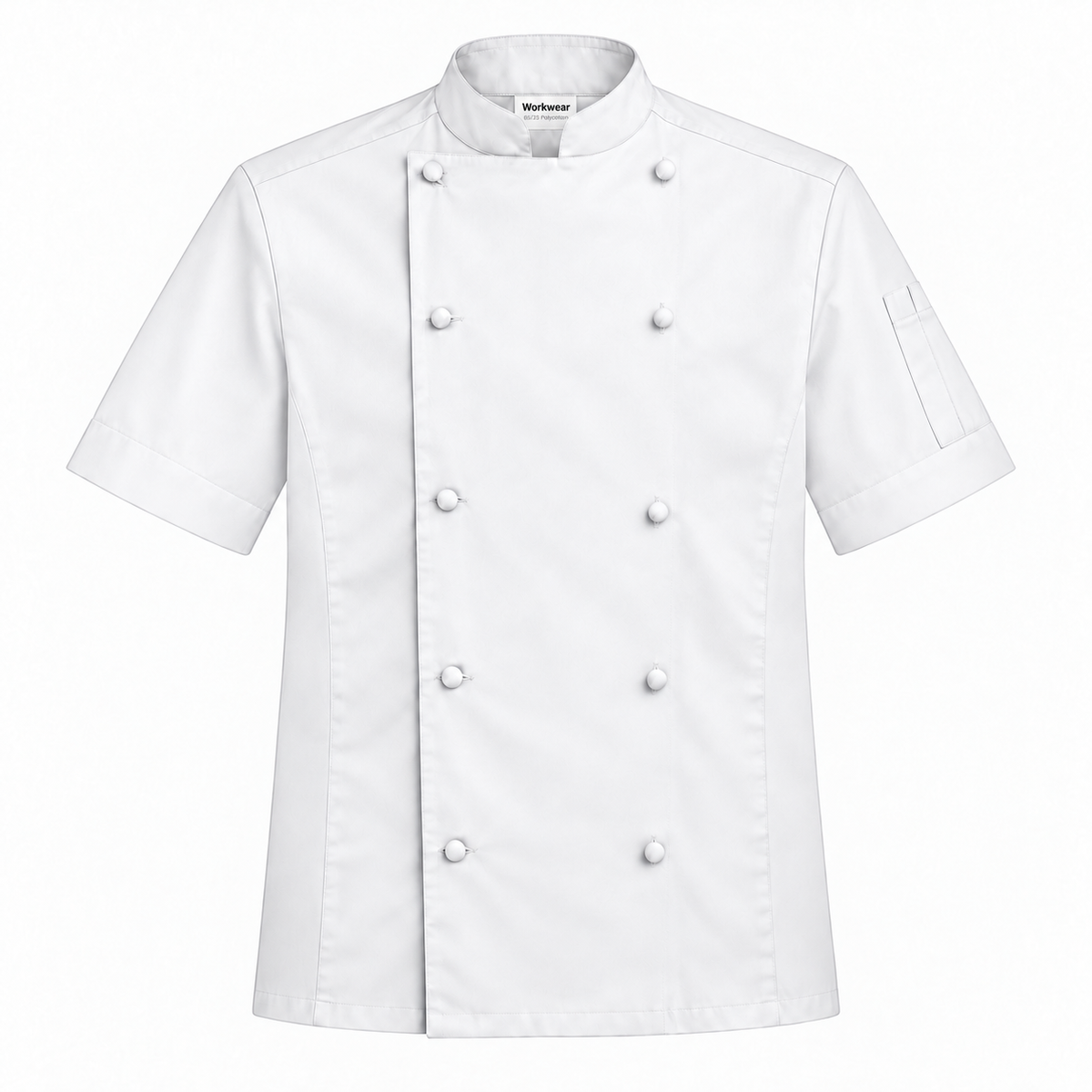 Double-Breasted White Chef Jacket | Shortsleeve